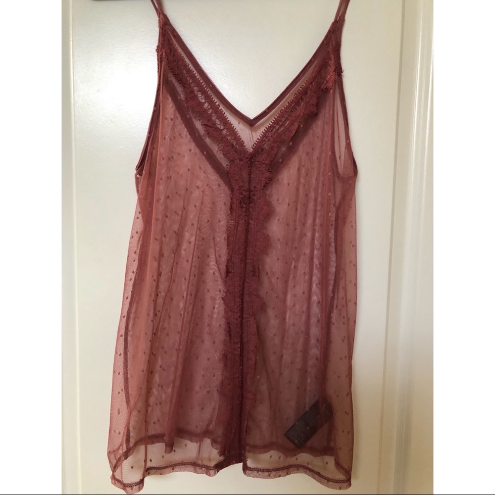 Urban Outfitters Lace & Mesh Cami